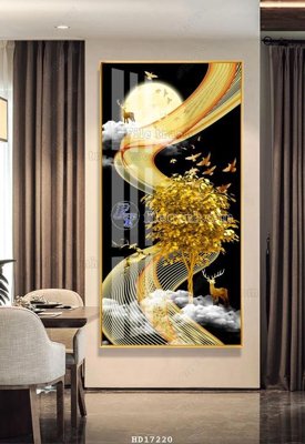 File gốc File tranh treo hiện đại HD17220 (cho in UV) siêu nét