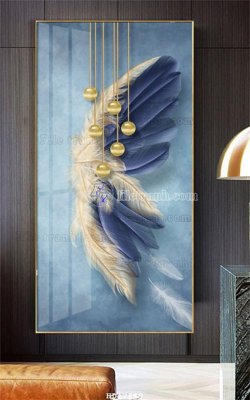 File tranh File tranh treo hiện đại HD17249 (bản gốc) in lụa dán tường