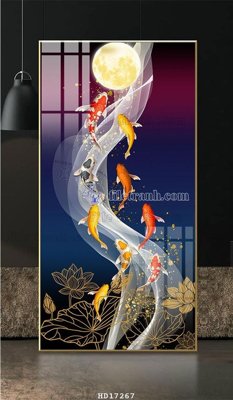 File in trần File tranh treo hiện đại HD17267 (bản gốc) hoa văn