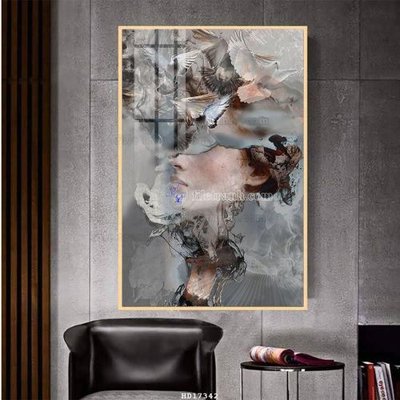 File in trần File tranh treo hiện đại HD17342 (file gốc) xuyên sáng