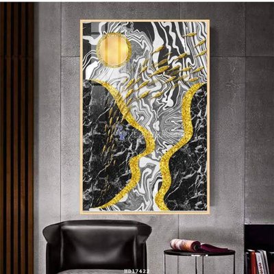 File gốc File tranh treo hiện đại HD17422 (in lụa) tranh thuận buồm