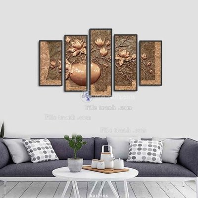 File in ấn File tranh treo hiện đại HD17506 (bản gốc) chất lượng cao