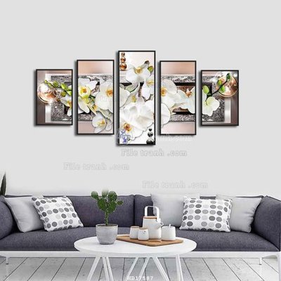 File gốc File tranh treo hiện đại HD17587 (in lụa) chi tiết cao