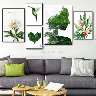 Tải file File tranh treo hiện đại HD17595 (gốc) làm tranh treo tường