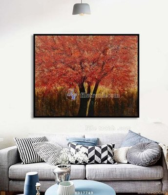 File gốc File tranh treo hiện đại HD17749 (in lụa) chi tiết cao