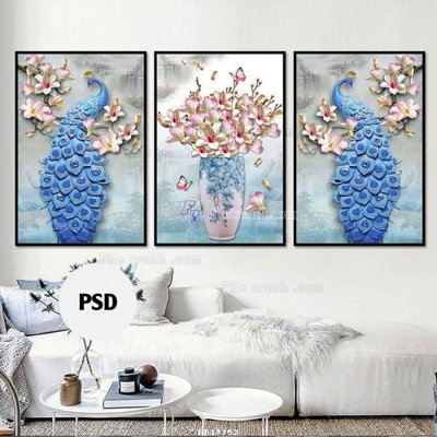 Download file ảnh gốc File tranh treo hiện đại HD17752 để in ấn