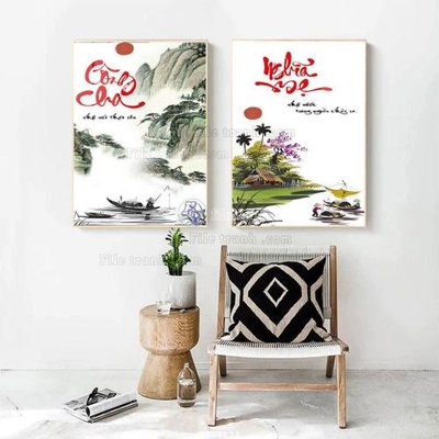 File PSD File tranh treo hiện đại HD17837 (gốc) cho in quảng cáo