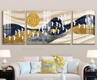 File tranh File tranh treo hiện đại HD17864 (bản gốc) treo tường