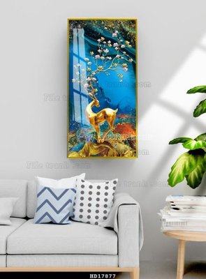 File in ấn File tranh treo hiện đại HD17877 (bản gốc) từ file gốc