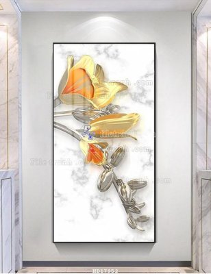 Hình ảnh file gốc in lụa File tranh treo hiện đại HD17952