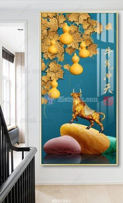 File gốc File tranh treo hiện đại HD17981 (in lụa) cao cấp