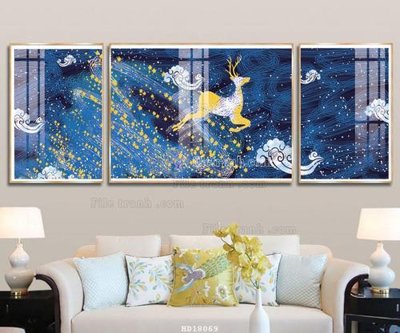 File ảnh File tranh treo hiện đại HD18069 (gốc) trang trí khách sạn