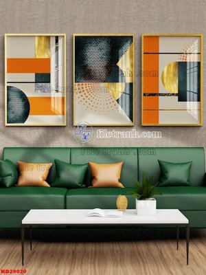 Download file File tranh bộ hiện đại HD20070 (gốc) in mica bàn thờ