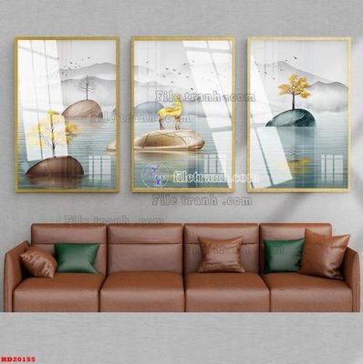File ảnh File tranh bộ hiện đại HD20155 (gốc) in standee