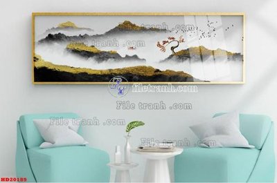 File tranh File tranh bộ hiện đại HD20189 (ảnh gốc) in trần 3D