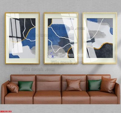 Tải file File tranh bộ hiện đại HD20195 (ảnh gốc) in gạch men