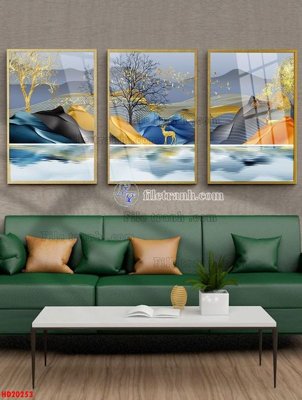 File ảnh File tranh bộ hiện đại HD20253 (gốc) in decal dán tường
