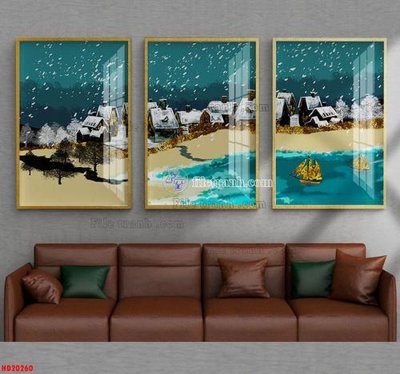 File tranh File tranh bộ hiện đại HD20260 (bản gốc) treo quán cafe