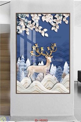 File PSD File tranh hiện đại HD203 (gốc) cho designer