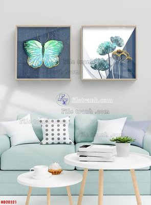 File gốc in ấn File tranh bộ hiện đại HD20321 độ phân giải cao