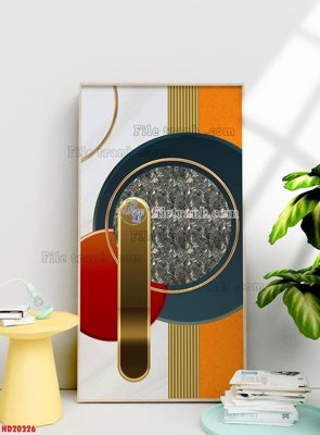 File gốc File tranh bộ hiện đại HD20326 (chuẩn màu) cho in offset