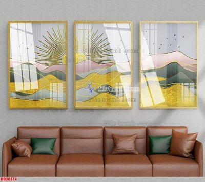 Tải file File tranh bộ hiện đại HD20374 (gốc) chủ đề phong thủy