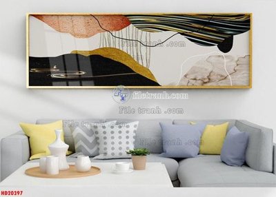 Download file File tranh bộ hiện đại HD20397 (gốc) in mica đèn LED