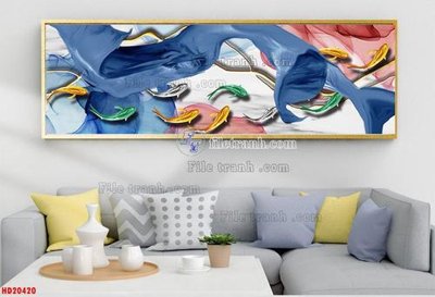 File gốc File tranh bộ hiện đại HD20420 (trang trí) cho phòng khách
