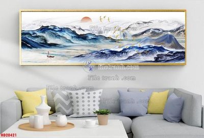 Download file gốc File tranh bộ hiện đại HD20421 (in lụa) cao cấp