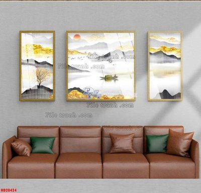 File tranh trang trí File tranh bộ hiện đại HD20424 (file gốc)