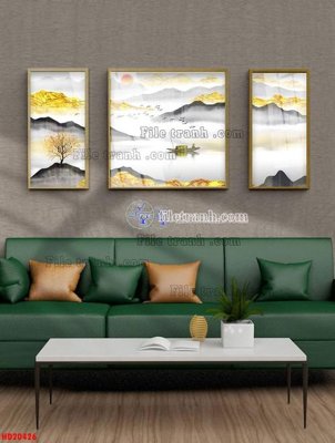 File tranh trang trí File tranh bộ hiện đại HD20426 (file gốc)