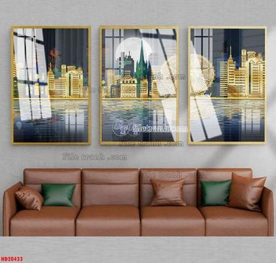 Tải file File tranh bộ hiện đại HD20433 (ảnh gốc) in gạch men