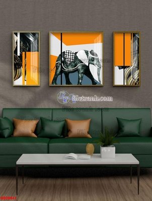 Ảnh gốc File tranh bộ hiện đại HD20441 (nét căng) in mica