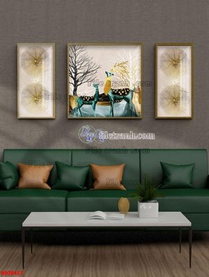 Hình ảnh file gốc in trần nhà File tranh bộ hiện đại HD20457