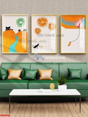 File tranh gốc File tranh bộ hiện đại HD20460 chủ đề hiện đại