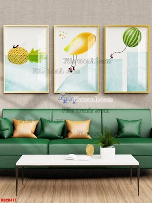 File gốc File tranh bộ hiện đại HD20471 (PSD/TIFF) độ phân giải cao