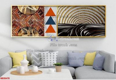File tranh File tranh bộ hiện đại HD20478 (ảnh gốc) in trần 3D