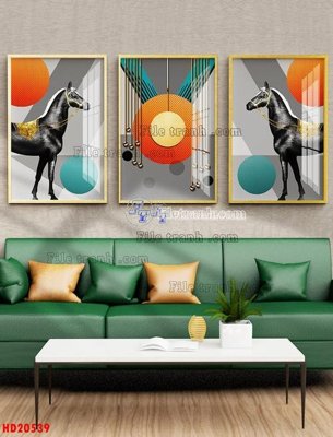 File tranh File tranh bộ hiện đại HD20539 (bản gốc) in lụa dán tường