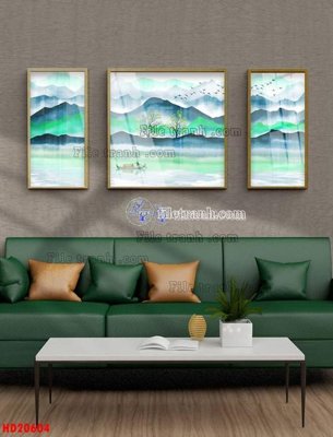 File tranh in mica File tranh bộ hiện đại HD20604 (độ phân giải cao)