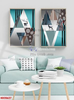 Download file File tranh bộ hiện đại HD20627 (gốc) in mica bàn thờ