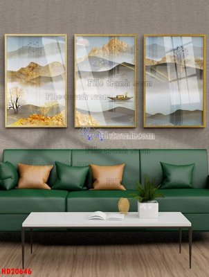 Tải file File tranh bộ hiện đại HD20646 (ảnh gốc) in tranh kính