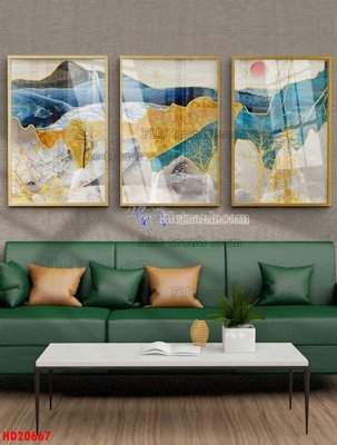 File tranh in tráng gương File tranh bộ hiện đại HD20667 (siêu nét)