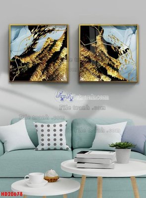File ảnh File tranh bộ hiện đại HD20678 (gốc) in standee