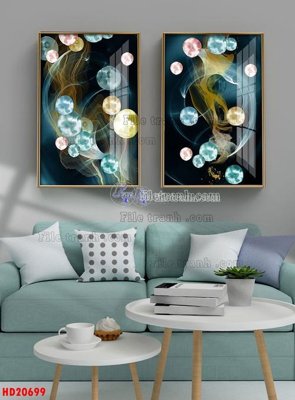 Tải file File tranh bộ hiện đại HD20699 (ảnh gốc) in gạch 3D