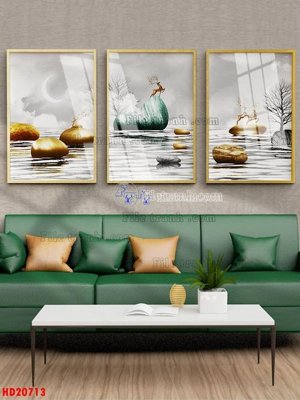 File gốc in mica File tranh bộ hiện đại HD20713 chất lượng