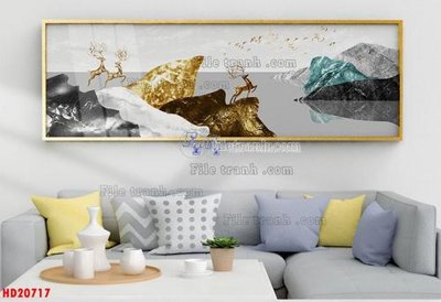 File tranh ảnh gốc File tranh bộ hiện đại HD20717 dùng cho in khổ lớn