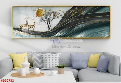 File tranh File tranh bộ hiện đại HD20723 (file gốc) chủ đề phong thủy