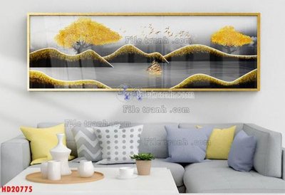 Chi tiết file gốc File tranh bộ hiện đại HD20775 (cho in tráng gương)