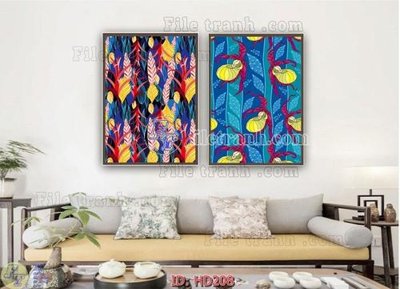 Chi tiết file tranh tráng gương File tranh hiện đại HD208 (ảnh gốc)