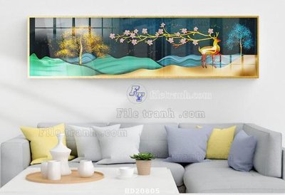 Tải file File tranh hiện đại pha lê gương HD20805 (PSD) cho in tranh kính